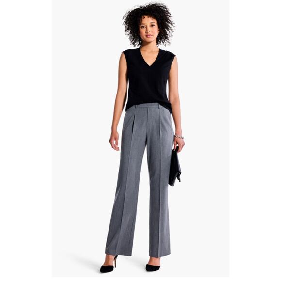Nic + Zoe THE AVENUE WIDE LEG PLEATED‎ PANT NWT Size 12 - Picture 2 of 11